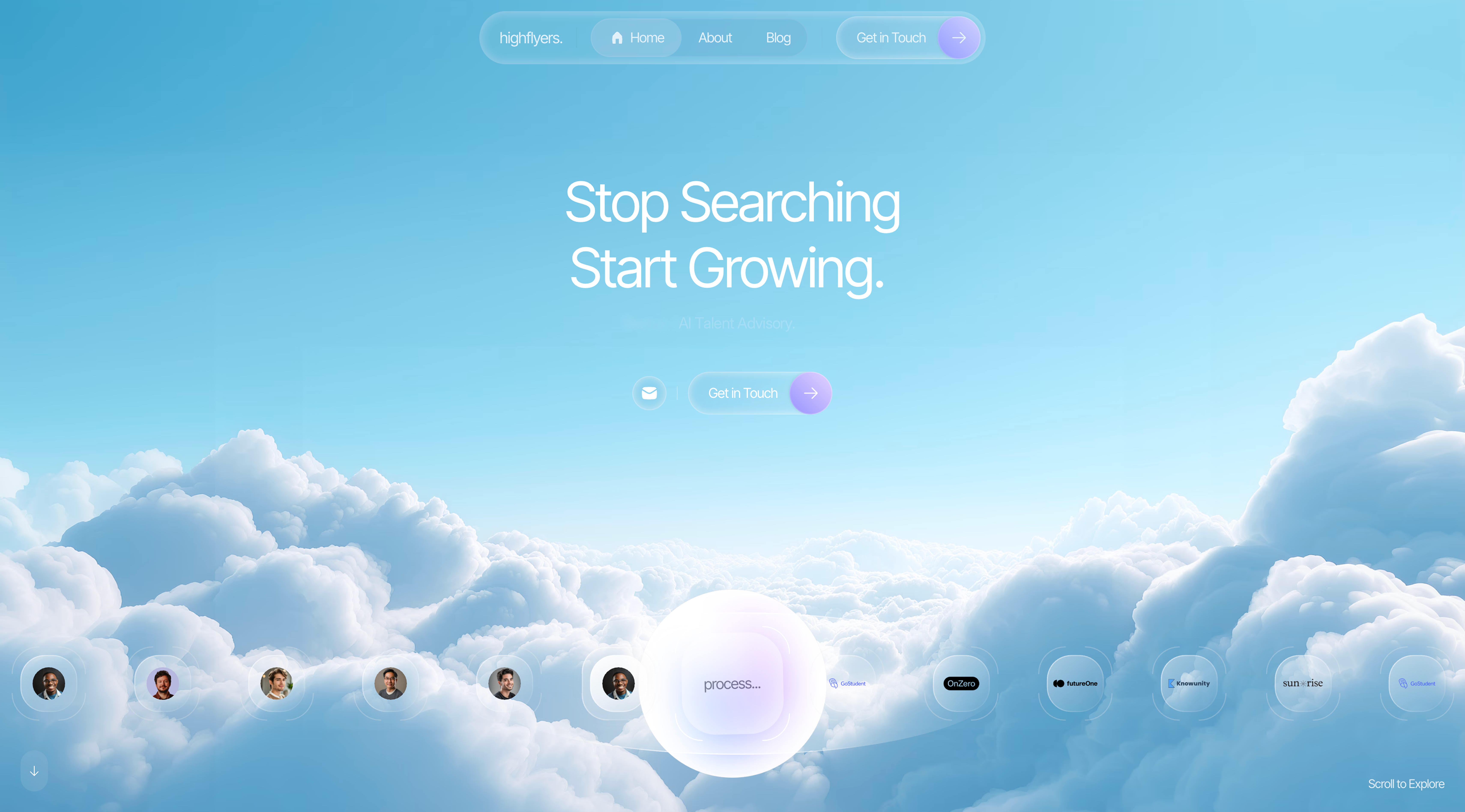 High Flyers - Website design project showcasing premium UI/UX